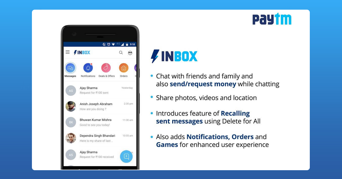 Paytm Launches House Messaging App Inbox,Startup Stories,Inspirational Stories 2017,Latest Bollywood News 2017,Paytm Messaging Service,Paytm Confirms Messaging Platform,Paytm Launch Messaging App,Paytm Latest News,Paytm New Inbox Features,Paytm India Largest Online Payment App