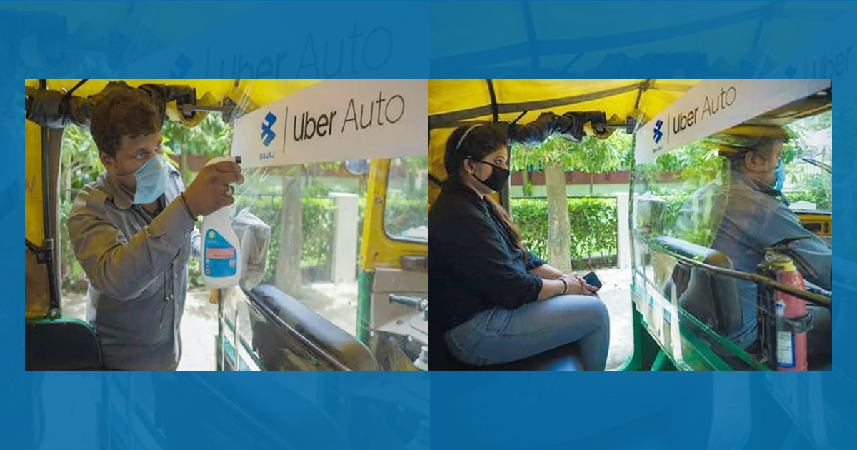 Uber And Bajaj Partner To Install Safety Partitions In One Lakh Auto Rickshaws