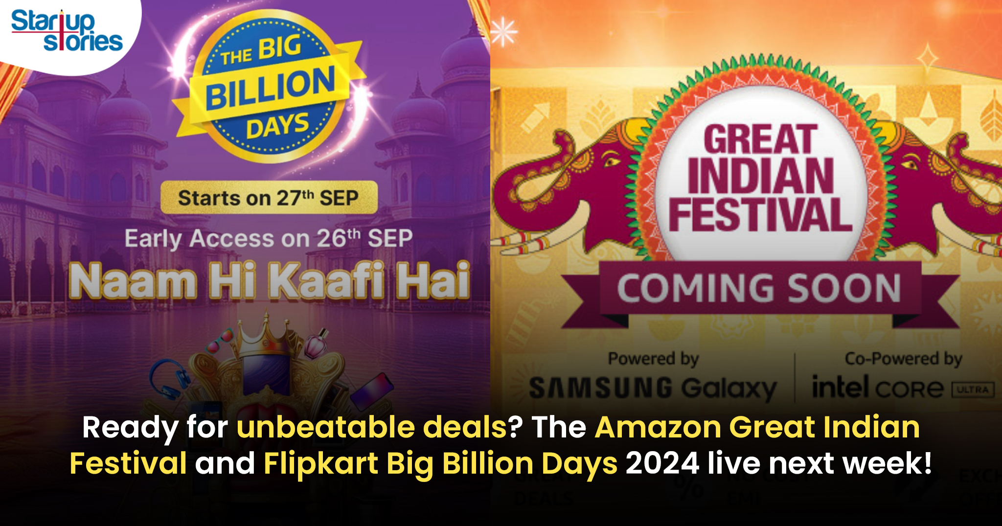 Startup Stories | Great India Festival Sale | Amazon | Flipkart