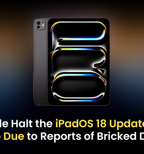 Apple Halts iPadOS 18 Update for M4 iPad Pro Amid Reports of Bricked Devices!,Startup Stories,Startup Stories India,Inspirational Stories 2024,Latest Technology News and Updates,2024 Technology News,Tech News,iPadOS 18,M4 iPad Pro,Bricked devices,Apple update issues,iPad Pro malfunction,Software update problems,Apple support response,Device recovery solutions,Apple Halts iPadOS 18 Update,Apple,Apple Latest Update,Apple Latest Update Issues,iPadOS 18 Update Issues