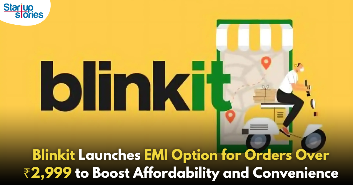 Blinkit Introduces EMI Payment Option for Orders Above ₹2,999: Here’s What You Need to Know!,Startup Stories,Startup Stories India,Latest Technology News and Updates,2024 Technology News,Tech News,startup news,Swiggy Seal Badge,Blinkit EMI payment option,EMI payments for groceries,Blinkit order minimum ₹2,999,Flexible payment options Blinkit,Online grocery shopping EMI,Blinkit payment methods,Shopping with EMI,Benefits of EMI payments,Blinkit news update,How to use EMI on Blinkit,Affordable grocery delivery,Blinkit customer convenience,Online shopping financing,EMI schemes for groceries,Blinkit payment innovations,Blinkit,Blinkit EMI Option,Blinkit introduces EMI option,Blinkit launches EMI option,Blinkit Latest Update