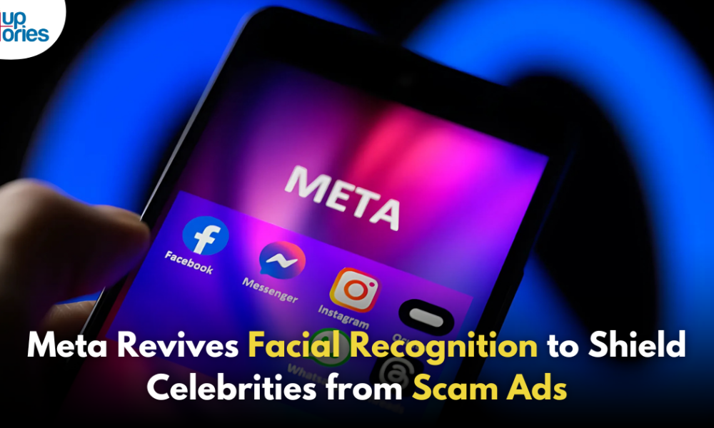 Meta Revives Facial Recognition Technology to Combat ‘Celeb Bait’ Scams!,Startup Stories,Startup Stories India,Latest Technology News and Updates,2024 Technology News,Tech News,startup news,Meta facial recognition technology,celeb bait scams,combating online fraud,facial recognition for security,Meta technology updates,scam prevention strategies,celebrity impersonation scams,AI and facial recognition,Meta social media safety,protecting users from scams,Celeb Bait,Meta testing facial recognition technology,Meta Revives Facial Recognition Technology,Meta,Future Applications of Facial Recognition,Meta Future Applications of Facial Recognition,Meta,Facebook