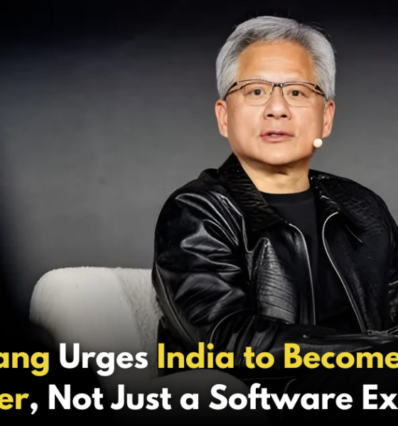 NVIDIA CEO Jensen Huang Calls on India to Lead AI Revolution, Not Just Export Software!,Startup Stories,Startup Stories India,Latest Technology News and Updates,2024 Technology News,Tech News,startup news,Jensen Huang AI revolution,NVIDIA India collaboration,India AI leadership,AI innovation in India,Exporting software vs. AI leadership,Future of AI in India,AI development strategies,NVIDIA CEO speech,India tech industry growth,AI ecosystem in India,AI investments in India,Building AI capabilities,Global AI competition,India as an AI hub,Jensen Huang quotes on AI,NVIDIA,NVIDIA CEO,NVIDIA CEO Jensen Huang,AI,NVIDIA AI Development