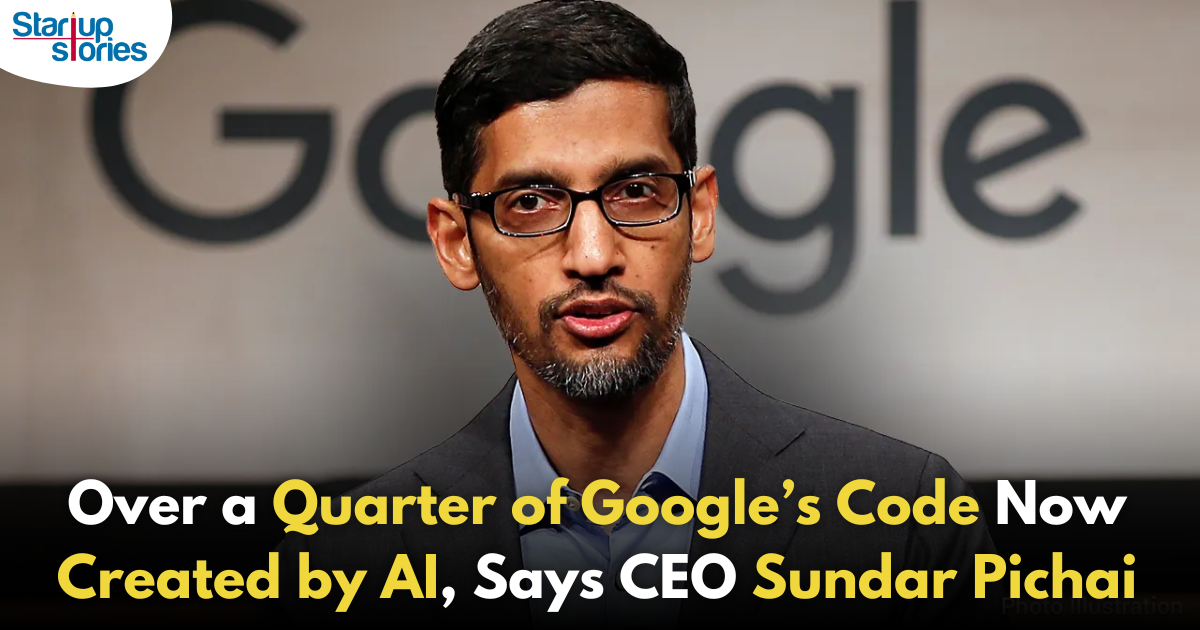 Google Leverages AI for Over 25% of New Code as Q3 Revenue Hits $88.3 Billion!,Startup Stories,Startup Stories India,Inspirational Stories 2024,Latest Technology News and Updates,2024 Technology News,Tech News,startup news,Google Q3 2024 revenue,AI in software development,Google AI coding tools,Google earnings report,AI-generated code,Google financial results,Software development trends,Impact of AI on programming,Tech company revenue growth,Google AI advancements,Google Financial Performance Overview,Alphabet Financial Performance Overview,Google,Alphabet,Alphabet Q3,Sundar Pichai,CEO Sundar Pichai,Google CEO,Google CEO Sundar Pichai