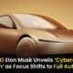 Tesla CEO Elon Musk Unveils ‘Cybercab’ and ‘Robovan’ as Focus Shifts Toward Full Automation