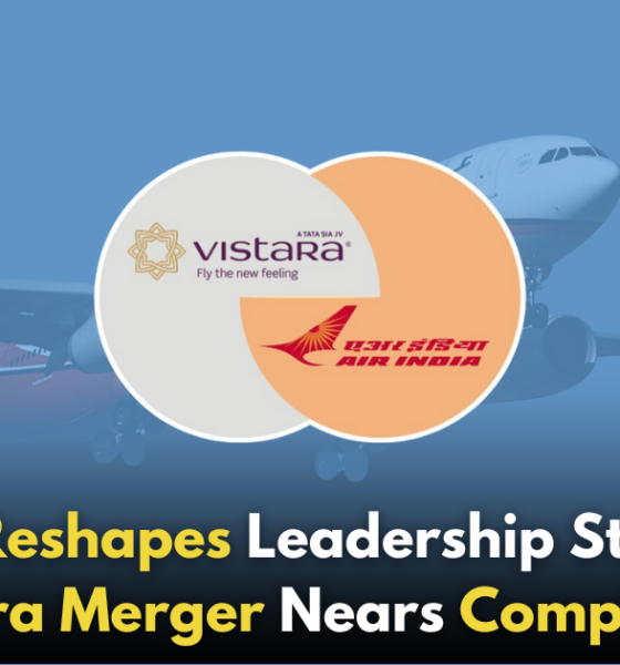 Air India Restructures Senior Leadership Ahead of Vistara Merger