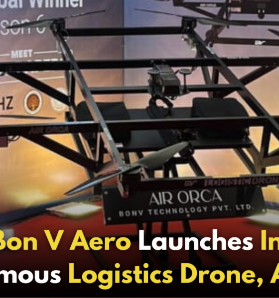 Odisha-Based Startup Bon V Aero Launches India’s First Fully Autonomous Logistics Drone Service, Air Orca!