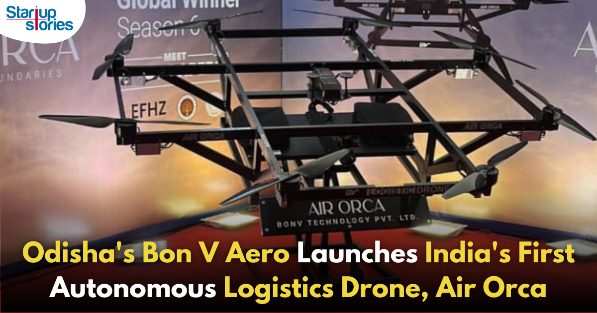 Odisha-Based Startup Bon V Aero Launches India’s First Fully Autonomous Logistics Drone Service, Air Orca!