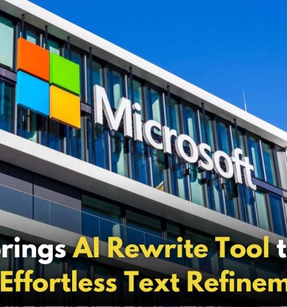 Microsoft Adds AI-Powered ‘Rewrite’ Tool to Notepad for Enhanced Text Editing!