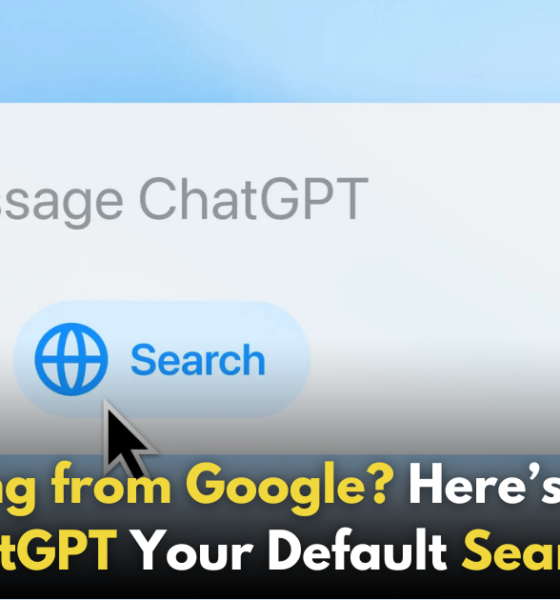 How to Make ChatGPT Your Default Search Engine and Say Goodbye to Google!