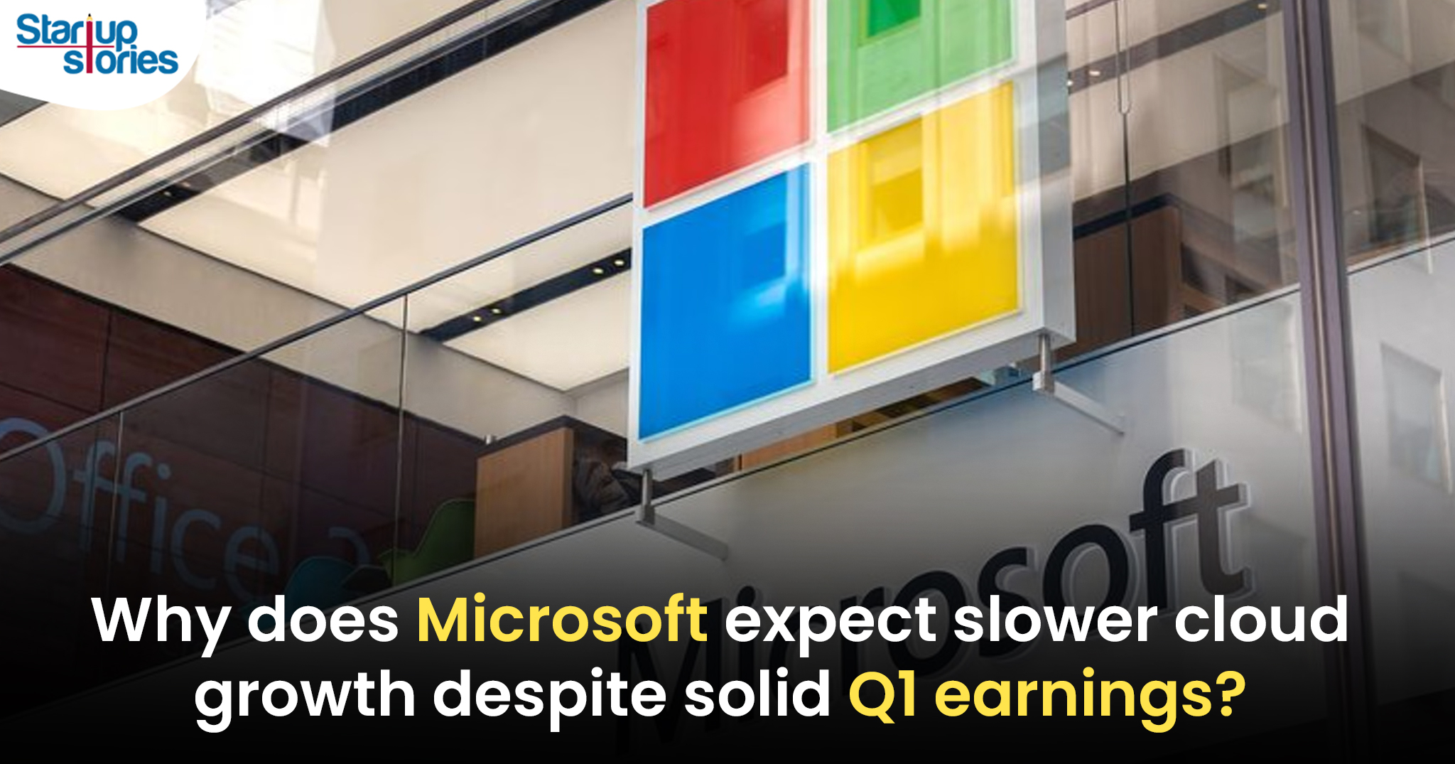 Microsoft Anticipates Slower Cloud Growth Despite Strong Q1 Earnings!,Startup Stories,Startup Stories India,Inspirational Stories 2024,Latest Technology News and Updates,2024 Technology News,Tech News,startup news,Microsoft Q1 earnings,Cloud growth forecast,Microsoft cloud services,Azure performance,Slower cloud growth,Microsoft financial results,Earnings report analysis,Tech industry trends,Microsoft stock performance,Cloud market challenges,Q1 financial highlights,Microsoft revenue growth,Investor outlook Microsoft,Competitive cloud landscape,Microsoft business strategy,Microsoft earnings,Microsoft,CEO Satya Nadella,Microsoft CEO Satya Nadella,Microsoft,Microsoft CEO,CFO Amy Hood,Microsoft CFO Amy Hood