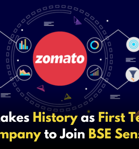 Zomato Joins BSE Sensex, Becomes First New-Age Company to Enter Benchmark Index!