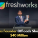 Freshworks Founder Sells $40 Million in Shares