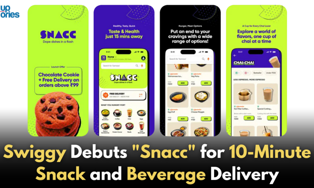 Swiggy Launches "Snacc" for 10-Minute Delivery of Snacks and Beverages